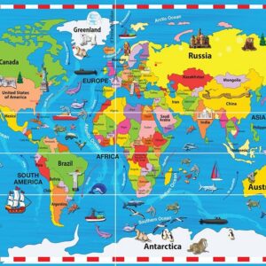 Wooden Puzzle: The World