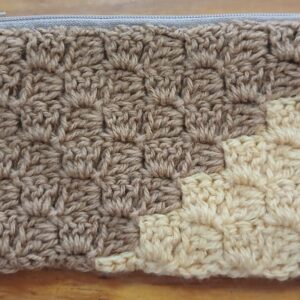 Gehekelde Sakkie Bruin/Geel